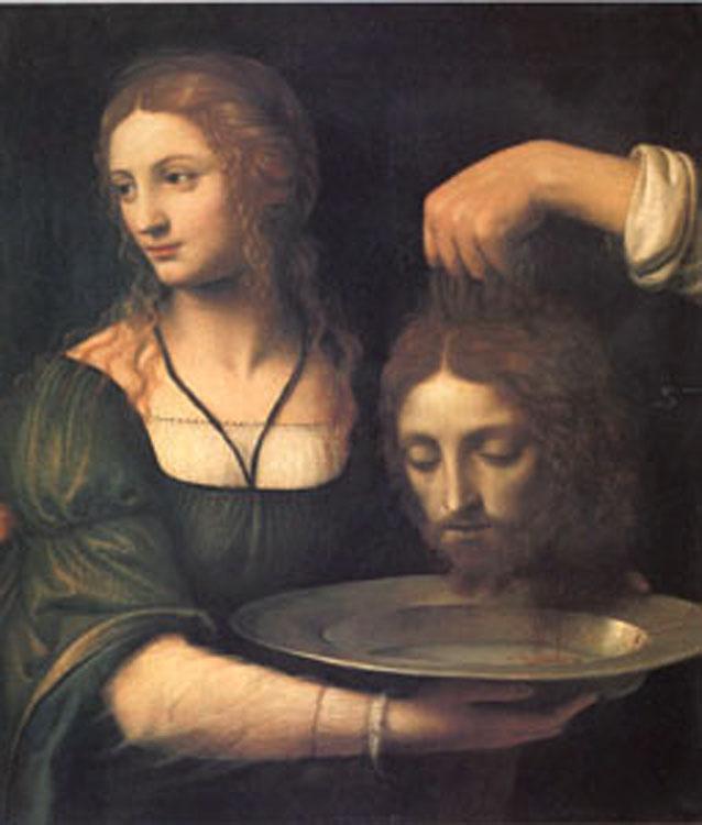 Bernadino Luini Salome Receiving the Head of John the Baptist (mk05) oil painting picture